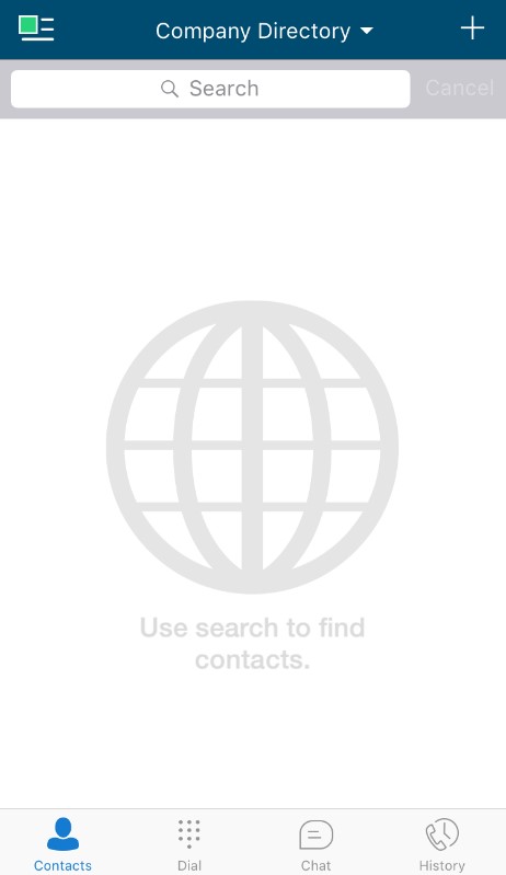Phone screen, horizon apps search function