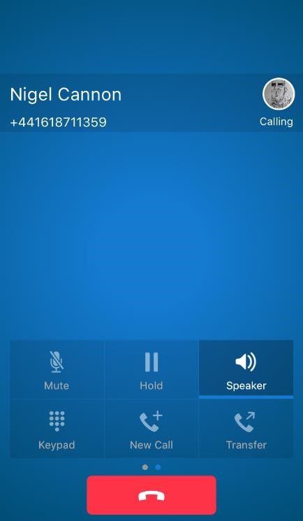 Calling user profile apps GUI