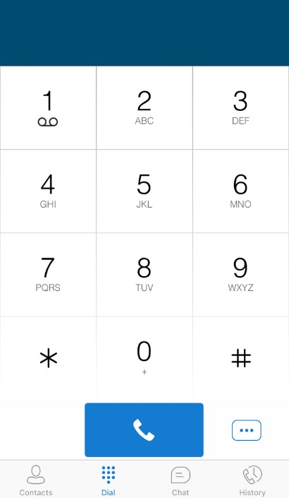 Dial screen in horizon app