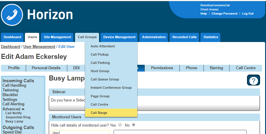 A screenshot of a call center

Description automatically generated