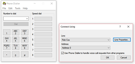 Provider configuration window